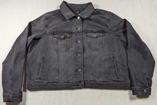 Express - Women's - Color: Medium Wash - Denim Jacket - Size 2XL