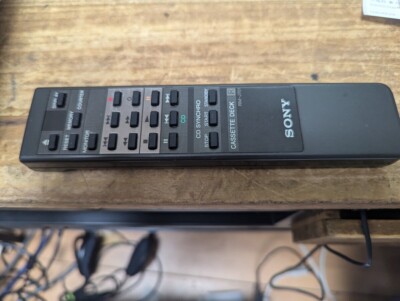 SONY Cassette Deck Remote Control RM-J701 Good condition | eBay