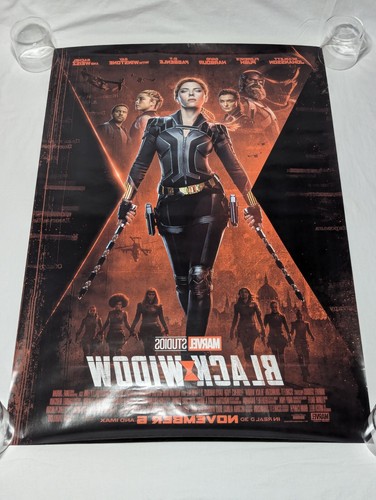 Black Widow Marvel Studio Black Double-sided Original Theater Movie Poster 27x40 - Bild 2 von 2