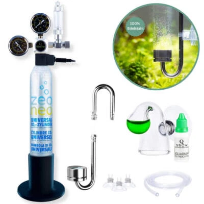 Q-GROW CO2 Anlage Aquarium Komplettset Plus