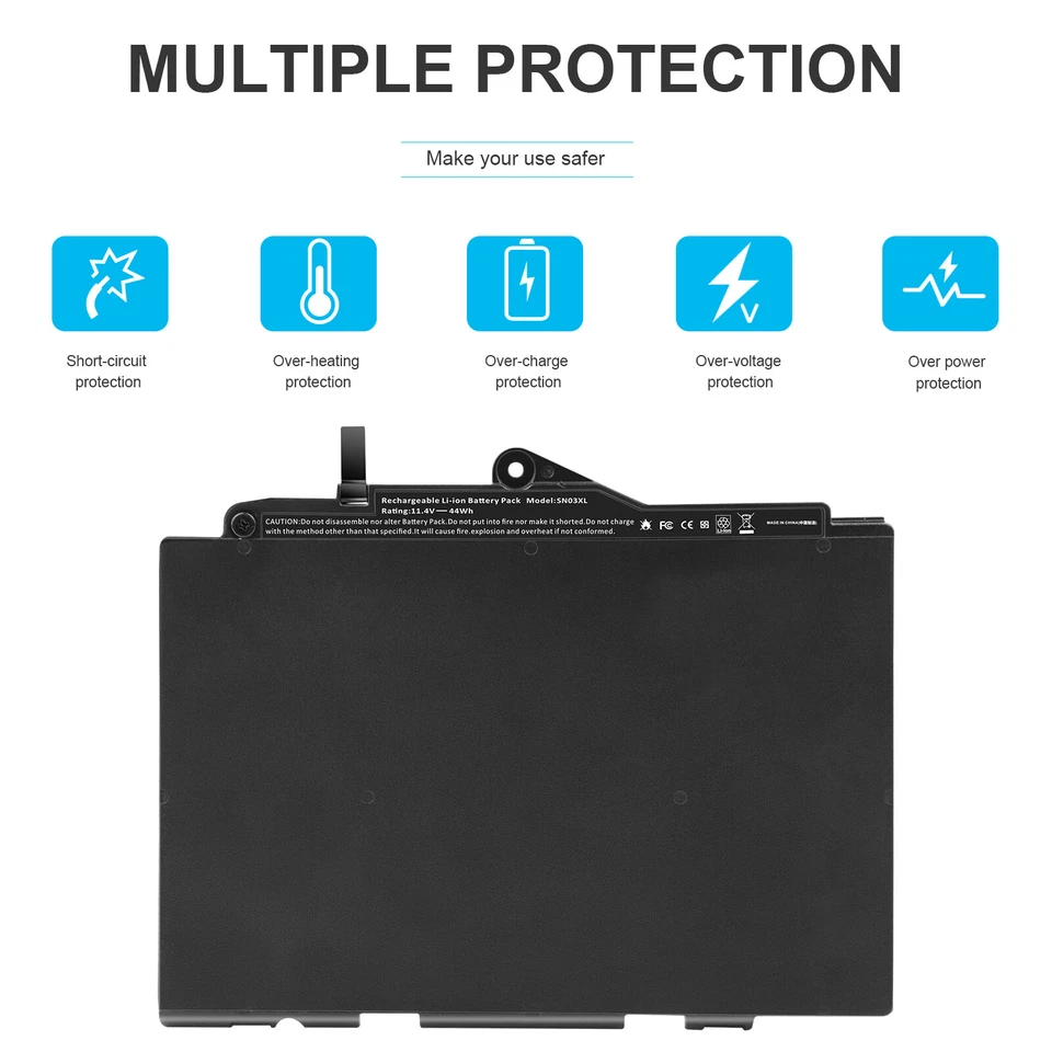 Battery For HP EliteBook 820 G3, EliteBook 820 G4, EliteBook 725 G3, 725 G4 Seri - Image 3 of 4