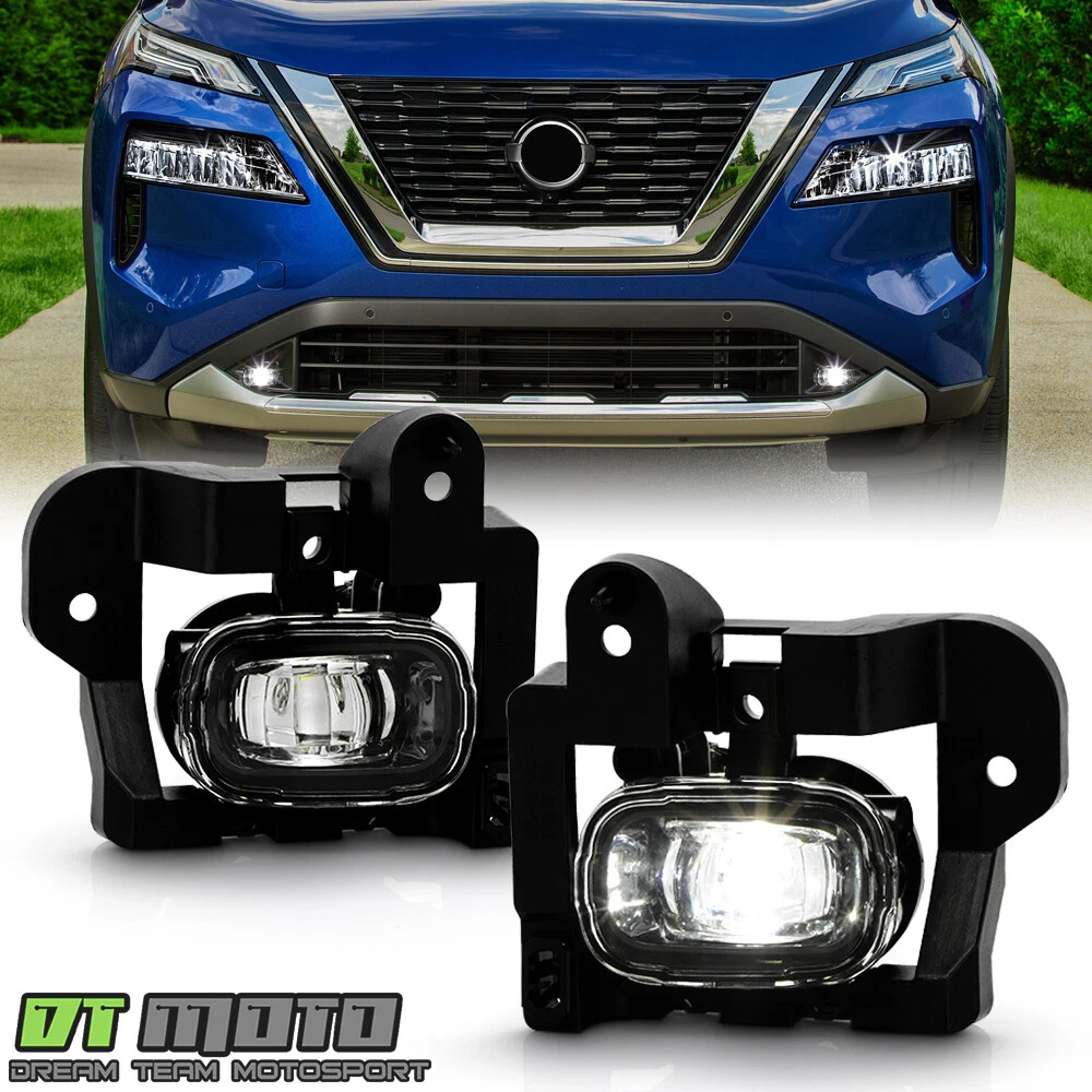 For 2021-2023 Nissan Rogue LED Bumper Fog Lights Driving Lamps w/Switch Pair Set
