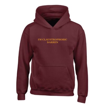 Gemma Collins Ich bin klaustrophobisch Darren Slogan Neuheit klassisch Unisex Hoodie