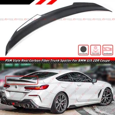 FOR 2019-2025 BMW G15 840i M850i F92 M8 2DR PSM STYLE CARBON FIBER TRUNK SPOILER