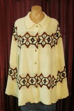6292 PRETTY VINTAGE PLUSH CAPE SHAWL