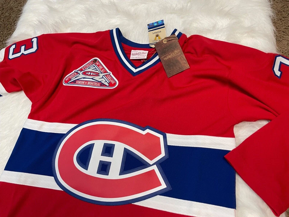 Camiseta deportiva de hockey Mitchell & Ness Montreal Canadiens Patrick Roy 1992 línea azul Foto 3 de 4