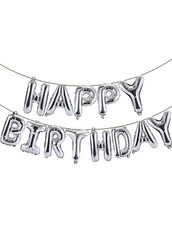 16 inch Air filled  Foil Happy Birthday Ballo...