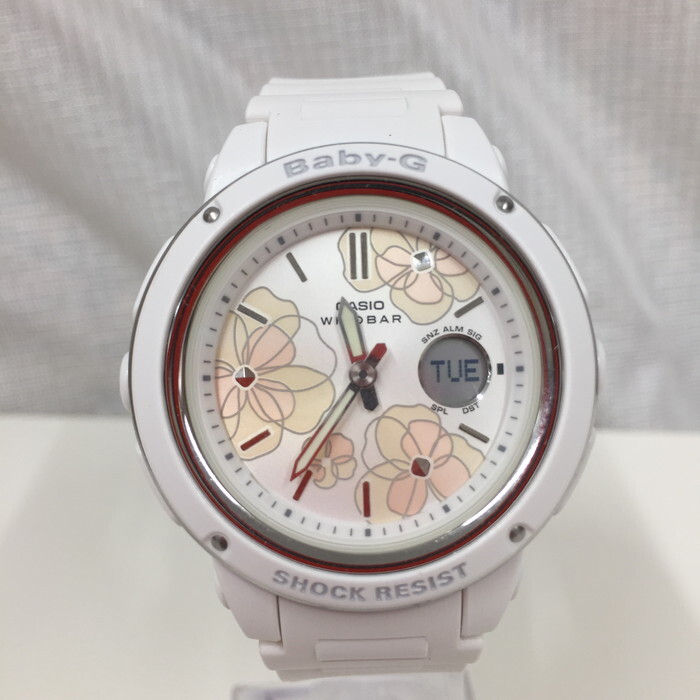 Casio Baby-G Ladies Watch Quartz Floral Pattern White Dial Casio Baby-G Ladies Watch Quartz Floral Pattern White Dial