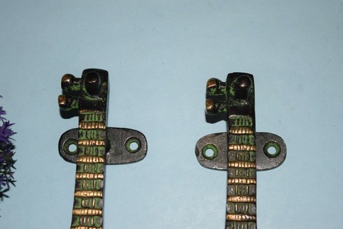Brass Veena Drawer Handles Vintage Style Handmade Sitar Kitchen Door Pull EK50 - 第 3/11 張圖片