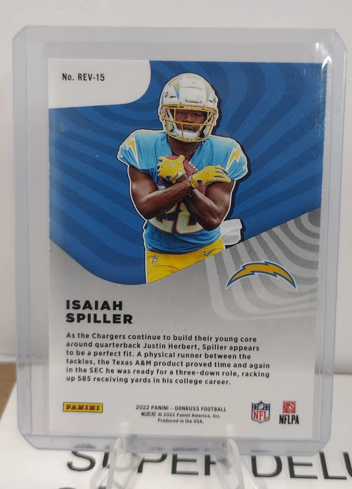 2022 ISAIAH SPILLER Donruss Football ROOKIE REVOLUTION Rookie Card RC #REV-15 - Image 2 of 2