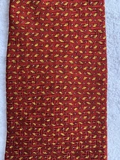 Robert Talbott Nordstrom Necktie Pure Silk Red Geometric Confetti 4” X 58.5” USA