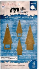 SPELLBINDERS Media Mixage Susan Lenart Kazmer MB6-010 Houses Two Die Template