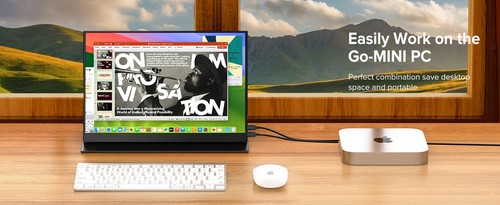 14" 3:2 Portable Monitor 2160*1440 2K QHD LCD Screen w/HDMI & Type C Display - Picture 9 of 10