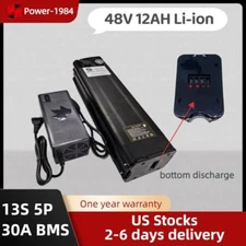 48V 12Ah 1000W EBIKE Battery Lithium-ion BMS Electric Bicycle 3A li-ion Vehicle