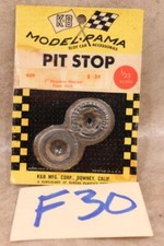 F30B VINTAGE K B MODEL RAMA PIT STOP 409 1/25 SCALE SLOT CAR 1" FRONT SLICK