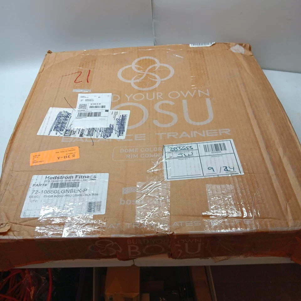 Bosu Multi Functional Home Gym 25" Original Balance Strength Trainer Ball, Lime - Image 2 of 4