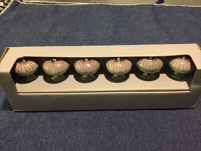 Casa Decor drawer pulls - 6pc. Gray W/pink  24.99