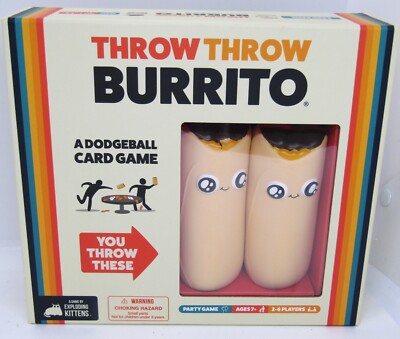 THROW THROW BURRITO BY EXPLODING KITTENS A DODGEBALL CARD PARTY GAME ORIGINAL ED