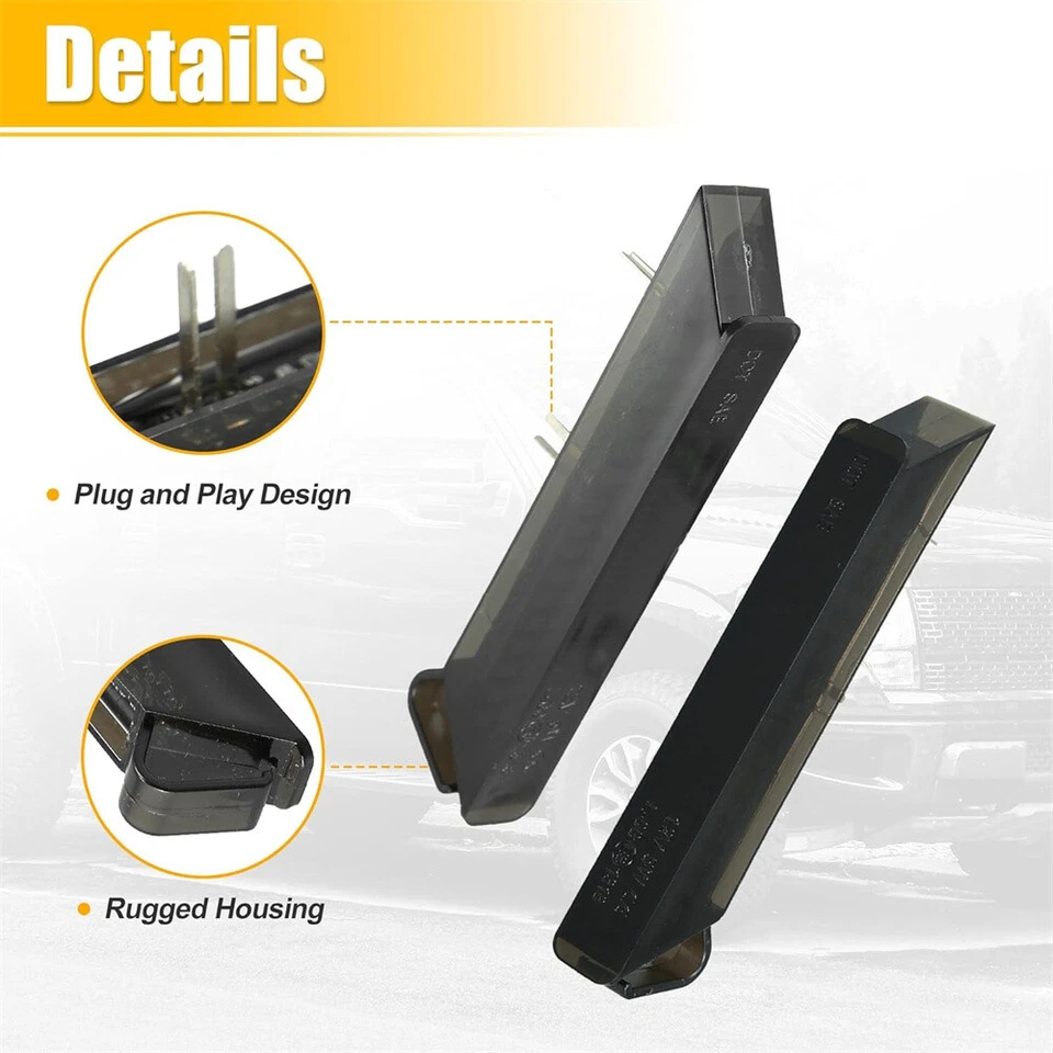 2x Side Mirror Lights 4L3Z13B374AA 4L3Z13B375AA For Ford F-150 Raptor Expedition - Image 4 of 4