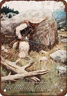 Vintage  Metal Tin Sign 1905 Marlin Firearms Look Wall Decor