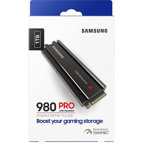 Samsung 980 PRO with Heatsink PCIe 4.0 NVMe SSD 1TB for PC/PS5 - MZ-V8P1T0CW - O - Afbeelding 6 van 12