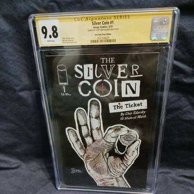Silver Coin #1 - CGC SS 9.8 Image Comics  2021 Scott McFarlane sketch  