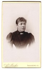 Photograph A. Meiche, Annaberg, zigzag promenade, portrait of a woman