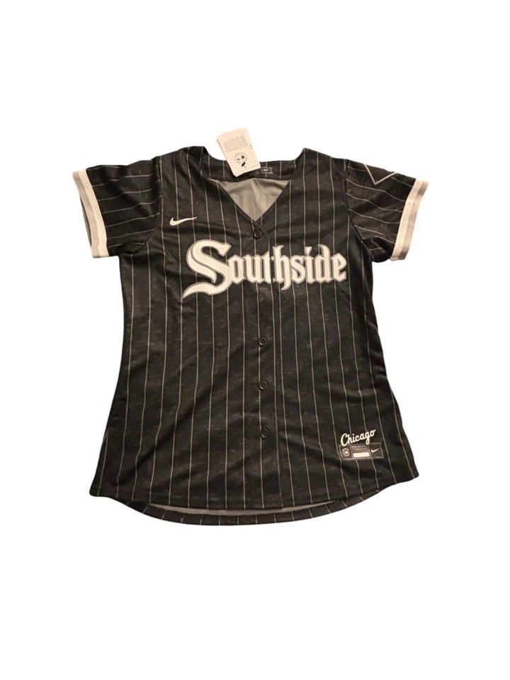 Camiseta Nike MLB Chicago White Sox Southside Moncada #10 negra/gris grande Foto 2 de 4