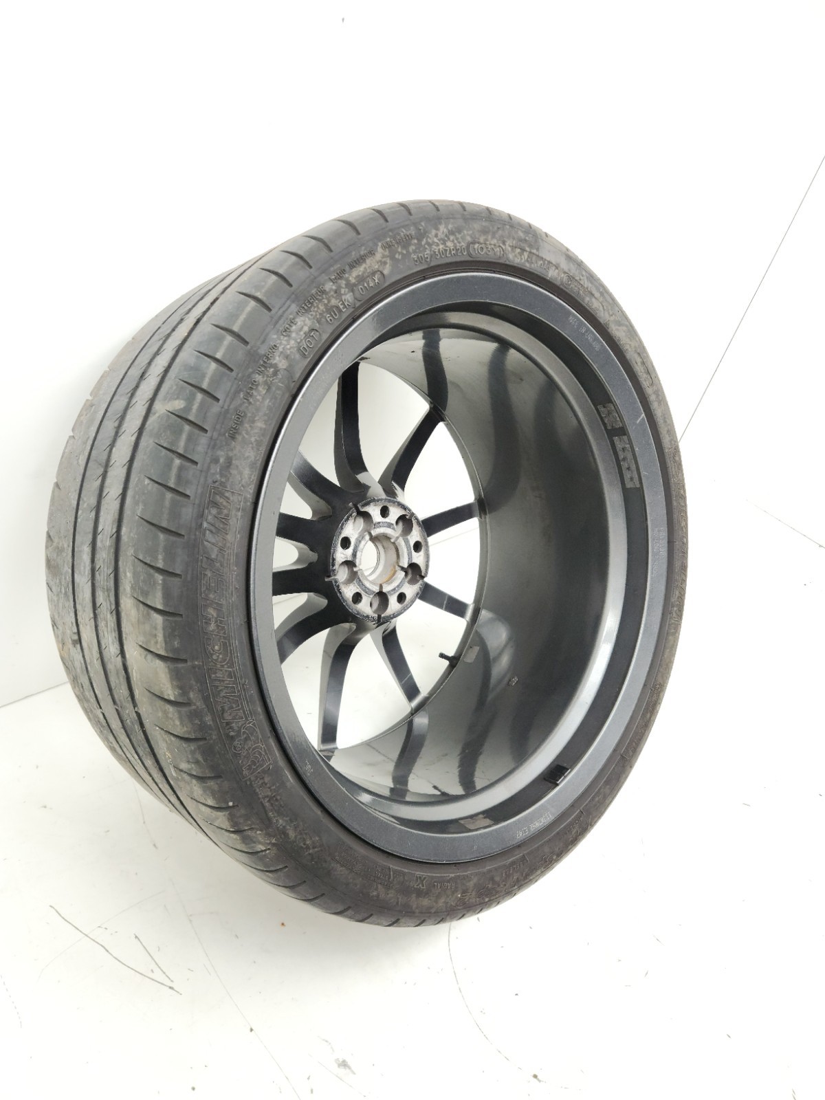 2012-2014 MCLAREN MP4-12C 650S REAR SPOKE RIM WHEEL TIRE OEM 11B0670CP