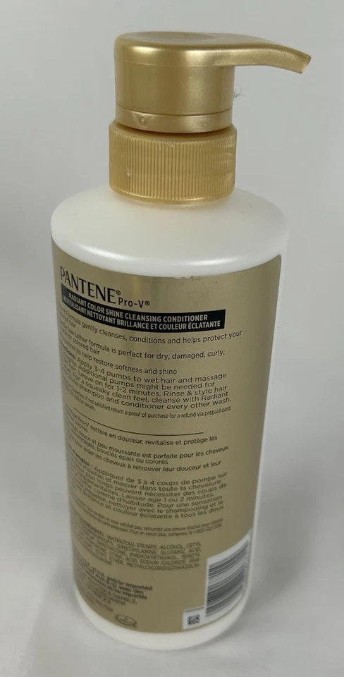 NEW Pantene Pro-V Cleansing Conditioner Radiant Color Shine 16.9 Oz Discontinued - Image 2 of 2
