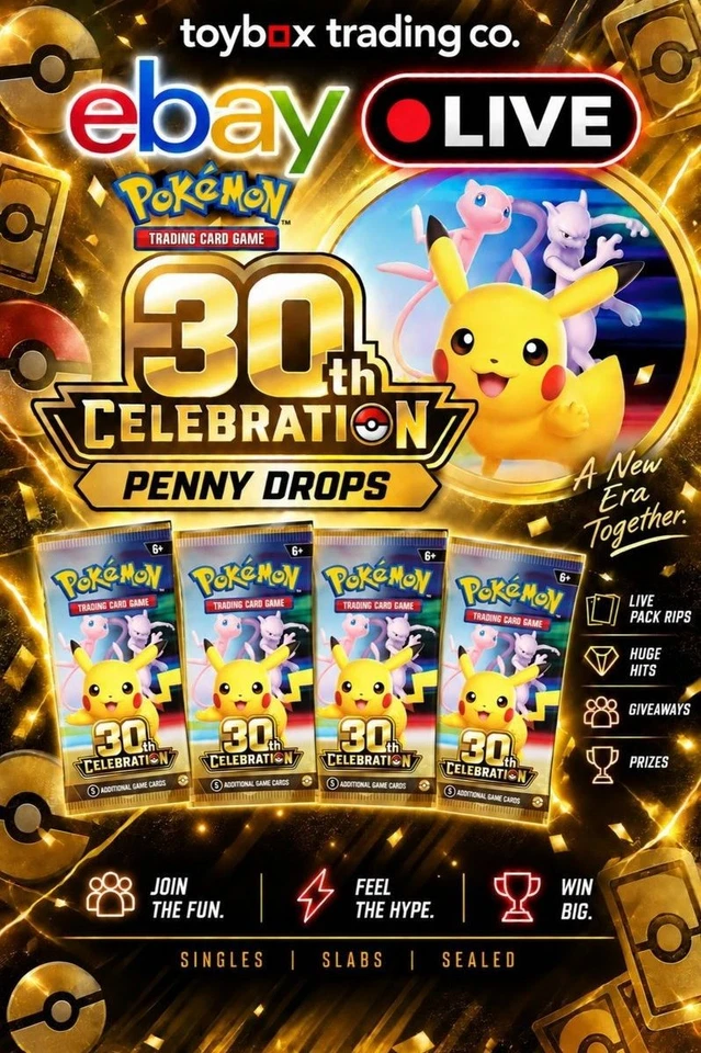 POKEMON NIGHT LIVE FROM TOYBOX HQ 🔥 30TH CELEBRATIONS PENNY DROPS 🇨🇦