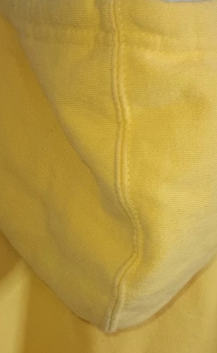 Big Cotton Gear For Sports Butter Yellow Hoodie Medium Thick Kangaroo Pouch - Picture 10 of 11