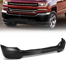 For Chevy Silverado 1500 2016-2018 Steel Black Front Bumper Cover Lower Face Bar