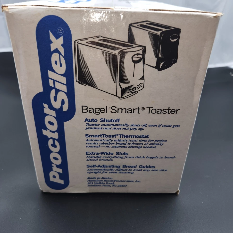 NEW in Box Vintage Proctor Silex Bagel Smart Toaster 22205 - Image 4 of 4