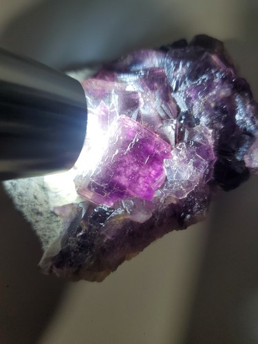 Purple Window Flourite Crystal Mineral Specimen/yaogangxian 148g - Picture 10 of 12