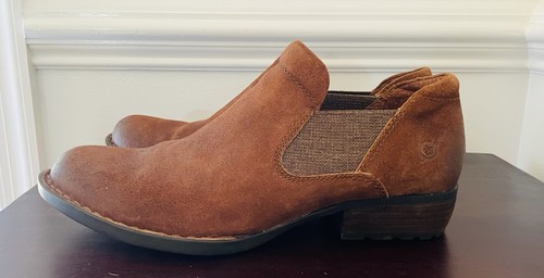 Born Dallia Western Bootie Women's Brown Leather Size 9 M In Excellent Condition - Picture 3 of 10