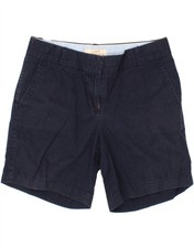 J. CREW Womens Chino Shorts US 4 Small W30 Navy Blue Cotton BA16