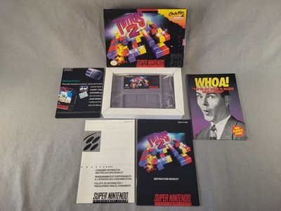 Tetris 2, SNES, Complete CIB, Authentic! [Great Condition]