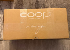 Coop Sleep Goods The Eden Cool Crescent QUEEN Adjst.Memory Foam Pillow/Open Box
