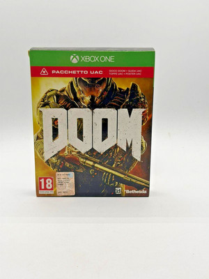 Doom UAC Bundle Xbox One Microsoft PAL ITA Game Used COMPLETE