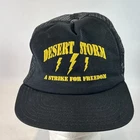 Vintage Operation Desert Storm Hat Cap Snap Back Trucker Mesh Made In USA