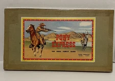Vintage 1947 Polygon The Game of the Pony Express Board Game. COMPLETE VG Cond
