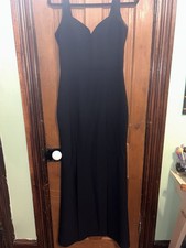 Eliza J Women’s Long Blue Dress Fit Flare  Size 6  With Slits