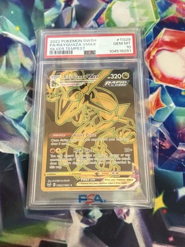 Pokemon Rayquaza VMAX Silver Tempest Trainer Gallery Full Art #TG29 PSA 10