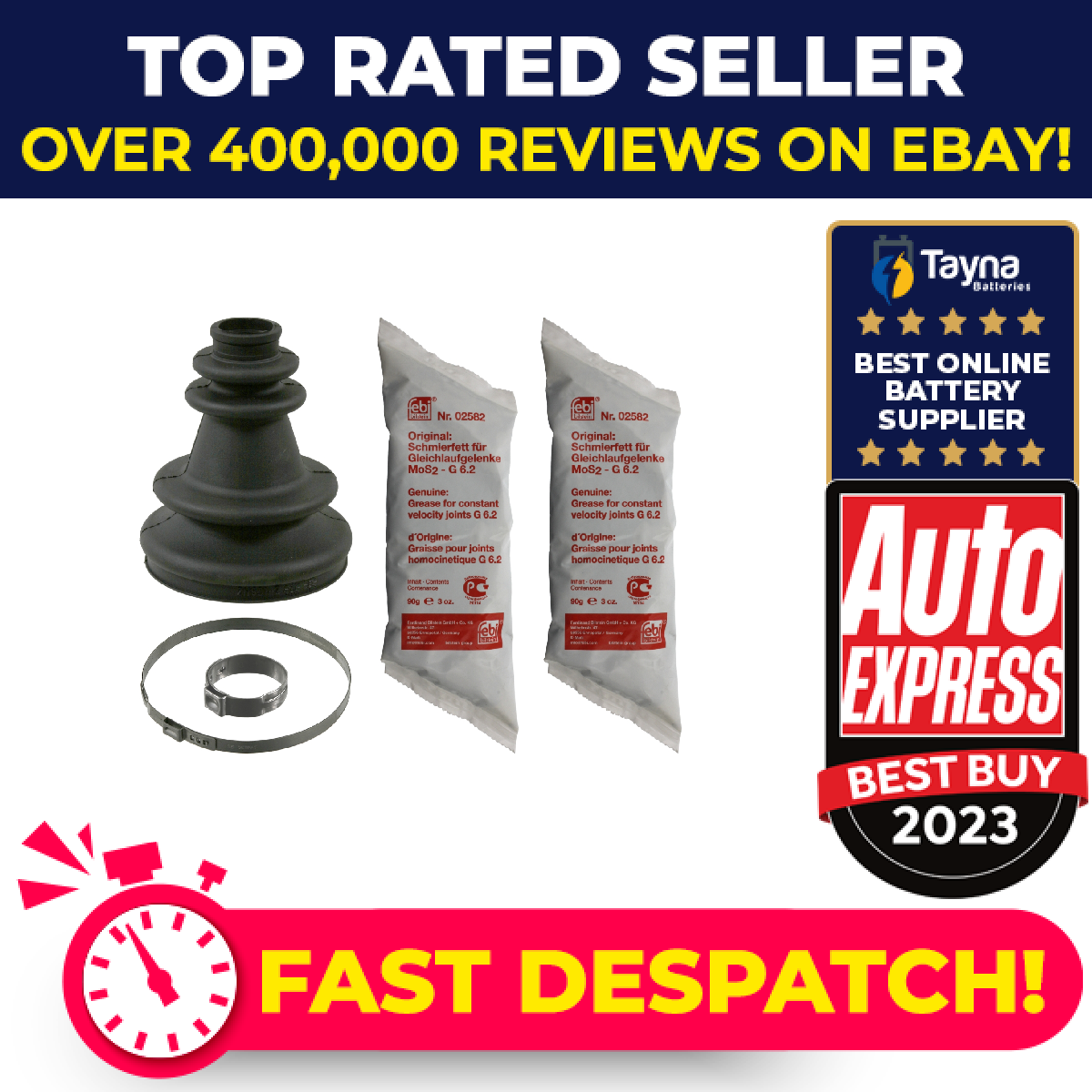 CV Joint Boot fits RENAULT MEGANE Mk1 1.9D Front Inner, Right 96 to 03 C.V. Febi
