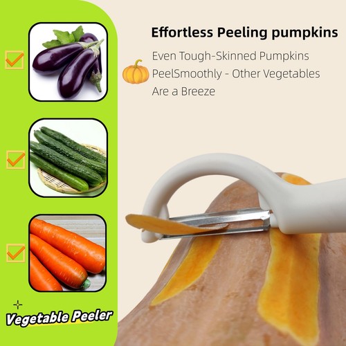 6-Piece Vegetable Peelers for Kitchen,Stainless Steel Apple Peeler Set for Ve... - 第 2/6 張圖片