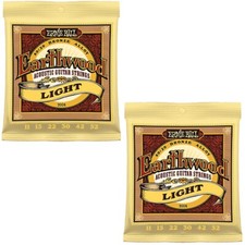 Ernie Ball 2004 Earthwood 80/20 Bronze Light Acoustic Guitar Strings 11-52 2 Set
