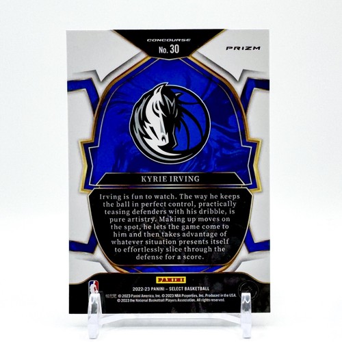 2022-23 Panini Select Kyrie Irving Green White Purple Prizm #30 - Mavericks - Picture 2 of 2