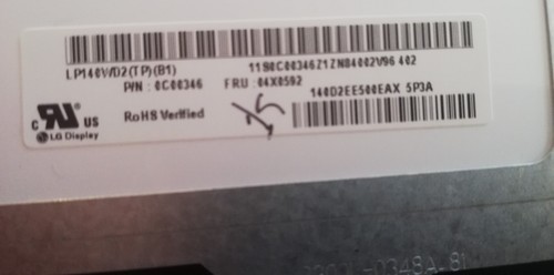 LG LP140WD2(TPB1) 14" LED Matte Laptop HD+ LCD Screen Lenovo Thinkpad T460 - Bild 2 von 5