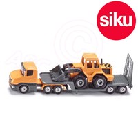 Siku 1616 Tieflader Lkw Mit Frontlader - Funktionierender Ladearm Und Heckrampe